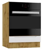 Szafki kuchenne - Szafka kuchenna pod piekarnik dąb artisan + szary L0-G24 - miniaturka - grafika 1