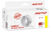 Cenówki - Meto oryginalny znacznik cen na etykietach formularz « cena promocyjna » (22 x 12 mm, 1-wierszowa, 6000 sztuk, fluorowa czerwień, trwale przylegająca) - miniaturka - grafika 1