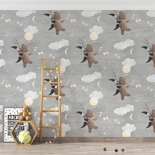 Tapeta Retro-wyścig miś w podróży - Tapety - miniaturka - grafika 1