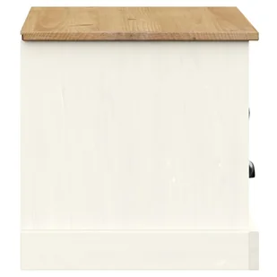 Szafka pod TV VIGO, biała, 106x40x40 cm, lite drewno sosnowe Lumarko! - Szafki RTV - miniaturka - grafika 6