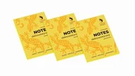 Notesy i bloczki - Komplet Notesów 7x9,8 yellowe 3szt. - miniaturka - grafika 1