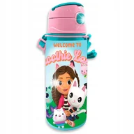 Bidony dla dzieci - BIDON ALUMINIOWY KOCI DOMEK GABI 600 ml - miniaturka - grafika 1