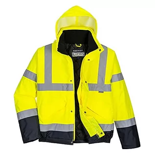 Kurtki męskie - Portwest Kurtka unisex Hi-VIS Bomber (s463) - XXL S266YNRXXL - grafika 1