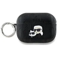 Akcesoria do słuchawek - Karl Lagerfeld KLAP2PGKCPK AirPods Pro 2 (2022/2023) cover czarny/black Monogram Karl & Choupette Head - miniaturka - grafika 1