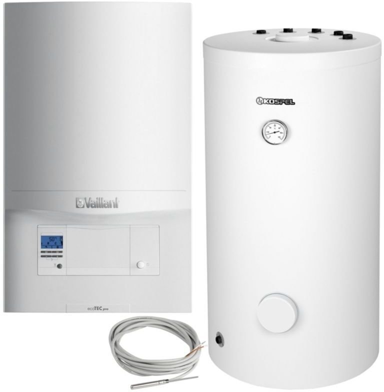 Vaillant Pakiet kocioł 1-fun. kondensacyjny VC 246/5-3 H-PL ecoTEC pro* + zbiornik SWK 150 L + czujnik c.w.u0010021978 + SWK-150.A.PL + 306257