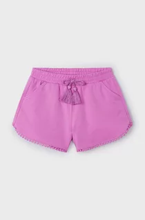 Spodnie i spodenki dla dziewczynek - Mayoral szorty dziecięce kolor różowy gładkie - grafika 1