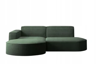Sofa w kształcie L Modena narożnik tkanina Poso ciemnozielony lewy - Narożniki - miniaturka - grafika 1