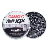 Osprzęt do wiatrówek - Gamo - Śrut Diabolo AccuTek Hollow Point 10X - Kaliber 5,5 mm - 250 sztuk - 6322547-AK - miniaturka - grafika 1