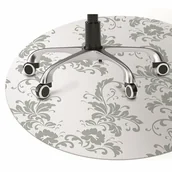 Podnóżki, podpórki, podkładki - Mata pod fotel ochrona paneli Liliowy ornament fi100 cm - miniaturka - grafika 1