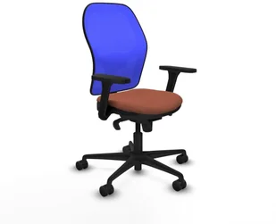 Fotel biurowy, krzesło biurowe Krzesło Biurowe Piqueras y Crespo 3D036N0 Niebieski Brązowy - Fotele i krzesła biurowe - miniaturka - grafika 1