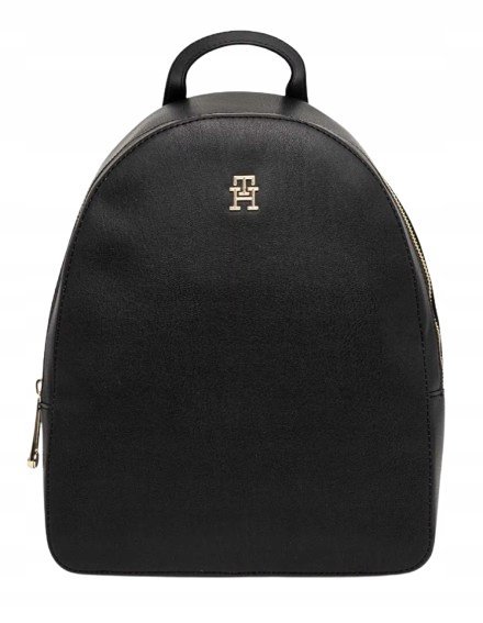 TOMMY HILFIGER CZARNY ELEGANCKI PLECAK Z LOGO DAMSKI I_A