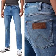 Spodnie męskie - Wrangler LARSTON SLIM TAPERED Garner ZWĘŻANE BLUE DżINS W30 L34 - miniaturka - grafika 1