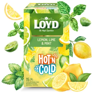 Ekspresowa Herbata Owocowa Loyd Cytryna Limonka Na Zimno Hot’N Cold 30g - Herbata - miniaturka - grafika 1