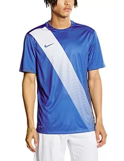 Koszulki i topy damskie - Nike Short Sleeve Top Sash Jsy niebieski niebieski (Royal Blue/Football White) XL - grafika 1