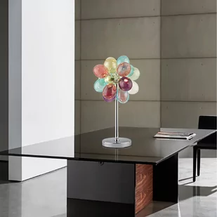 Lampa stołowa BALOON, chrom + kolorowe szkło - Lampy stojące - miniaturka - grafika 2