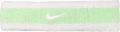 Ozdoby do włosów - Opaska na głowę Nike Swoosh biało-zielona N0001544117OS - miniaturka - grafika 1