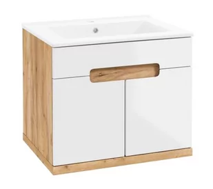 Szafka łazienkowa z umywalką 60 dąb craft Ronda NEW - Szafki łazienkowe - miniaturka - grafika 1