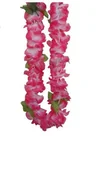 Dodatki do strojów karnawałowych - Kwiaty Hawajskie Różowe CA255R naszyjnik - miniaturka - grafika 1