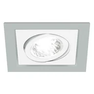 Oprawy, klosze i abażury - Ideus Oczko halogenowe / LED BORYS D Srebrny / Biały 03219 - miniaturka - grafika 1