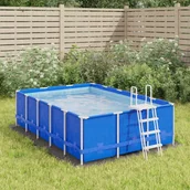 Akcesoria do basenów - vidaXL Mata pod basen, jasnoszara, 300x220 cm, geowłóknina poliestrowa - miniaturka - grafika 1