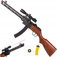 Zabawki militarne - Pistolet Na Kulki Plastikowe Karabin Z Laserem Imitacja Broni Bezpieczny - miniaturka - grafika 1
