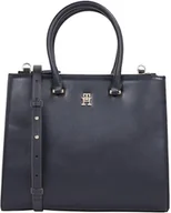 Torebki damskie - Tommy Hilfiger Damski 6's TH ETERNITY MED TOTE AW0AW16887 TH ETERNITY MED TOTE AW0AW16887, niebieski, OS, Niebieski (Space Blue), Torba na ramię - miniaturka - grafika 1