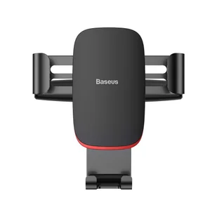 Baseus Metal Age Gravity Car Mount metalowy samochodowy uchwyt grawitacyjny na slot CD czarny (SUYL-J01) - Uchwyty samochodowe do telefonów - miniaturka - grafika 1