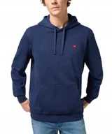 Bluzy męskie - Bluza Wrangler SIGN OFF HOODIE 112350542 Navy L - miniaturka - grafika 1