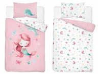 Pościel dla dzieci - Pościel bawełniana do łóżeczka 100x135 5512b syrenka - miniaturka - grafika 1