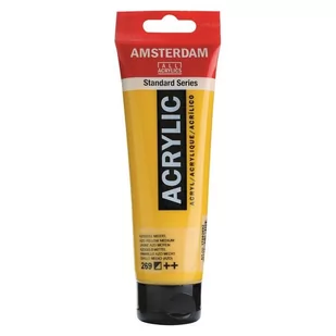 Talens Amsterdam, farba akrylowa, 120 ml, Żółty średni azo - Przybory szkolne - miniaturka - grafika 1