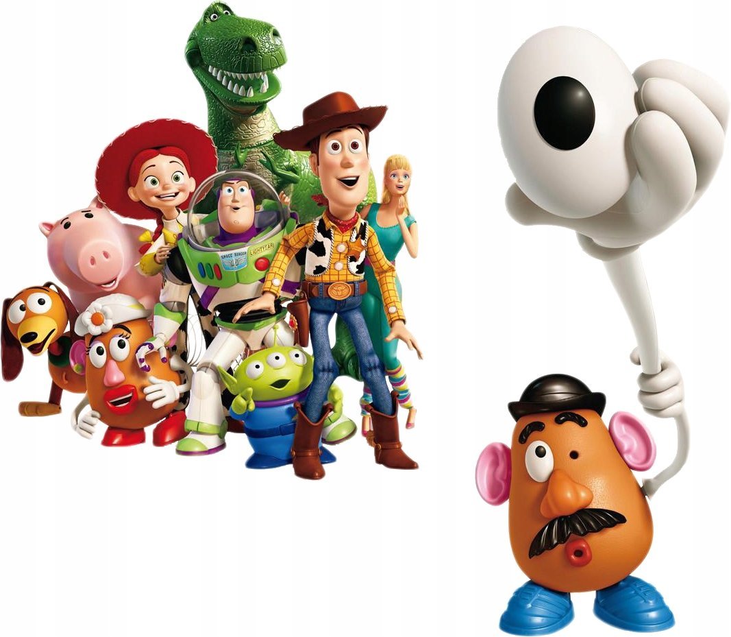 Naklejka Uv Wypukła Ozdobna DTF UV Aplikacja Zabawki Bajka Toy Story