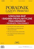 Prawo - Szkolenia BHP i badania profilaktyczne pracowników obowiązki pracodawcy PRACA ZBIOROWA - miniaturka - grafika 1