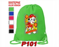 Torby szkolne - Worek Szkolny Na Wf Buty Sportowy Dla Dziecka Pieski 5 Wzorów + Imię - miniaturka - grafika 1