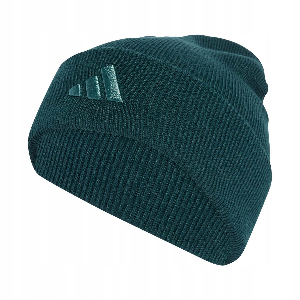 Czapka adidas New Logo Beanie Cuff zielona JX5747 Dorośli M/L