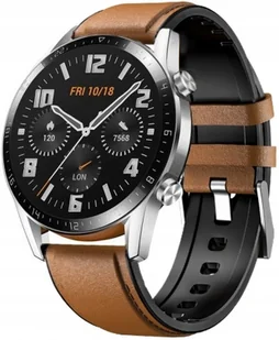 Pasek Skórzany Do Huawei Watch Gt 2 2e 3 4 5 GT2 GT3 GT4 GT5 Pro 46MM 48MM - Akcesoria do smartwatchy - miniaturka - grafika 1