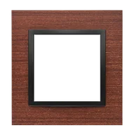 Klawisze i ramki - Ramka pojedyncza SIMON 54 NATURE drewniana - czarny orzech - miniaturka - grafika 1