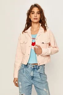 Lee Cropped Jacket Damska Kurtka Jeansowa Relaxed Crystal Pink L54Qkgna-M - Kurtki damskie - miniaturka - grafika 1