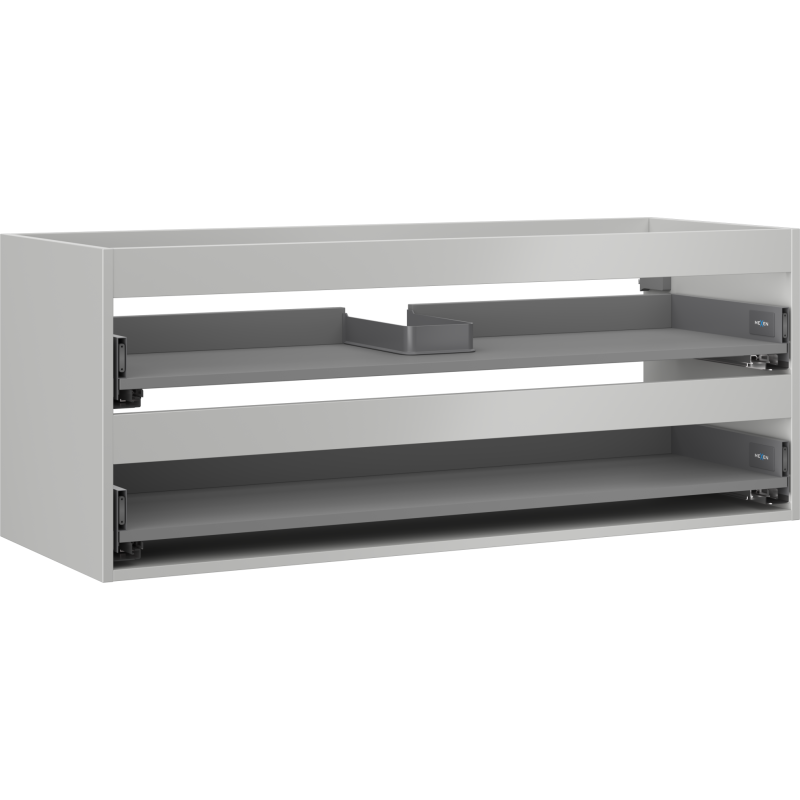 Mexen Box-A korpus szafki podumywalkowej 120 cm, 2 szuflady, szary mat - 91AX0-1200-470-2-62