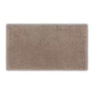Brązowy bawełniany ręcznik 71x40 cm Chevron – Foutastic - Ręczniki - miniaturka - grafika 1