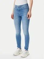 Spodnie damskie - Tommy Jeans Jeansy Nora DW0DW20585 Niebieski Skinny Fit - miniaturka - grafika 1