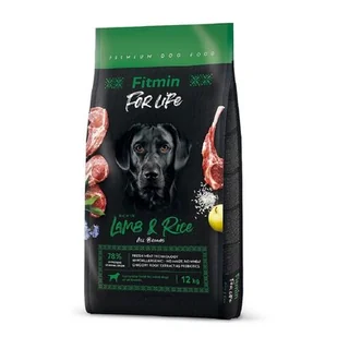 FITMIN dog For Life Lamb & Rice 12 kg - Sucha karma dla psów - miniaturka - grafika 1