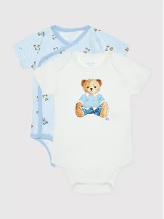 Body dla niemowląt - Polo Ralph Lauren Komplet 2 par body dziecięcych 320864914002 Kolorowy Regular Fit - grafika 1