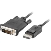 Kable komputerowe i do monitorów - Lanberg lanberg Kabel DisplayPort DVI-D 24+1 M/M 3m czarny (CA-DPDV-10CU-0030-BK) - miniaturka - grafika 1