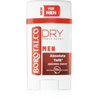 Dezodoranty i antyperspiranty męskie - Borotalco MEN Dry dezodorant w sztyfcie 72 godz. dla mężczyzn Amber Scent 40 ml - miniaturka - grafika 1