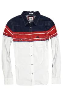 WRANGLER LS WESTERN SHIRT SCARLET RED - Koszule męskie - miniaturka - grafika 1