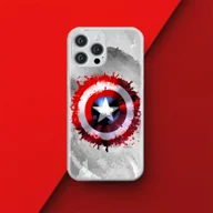 Etui i futerały do telefonów - Etui Kapitan Ameryka 019 Marvel Nadruk pełny Szary Producent: Samsung, Model: S23 ULTRA - miniaturka - grafika 1