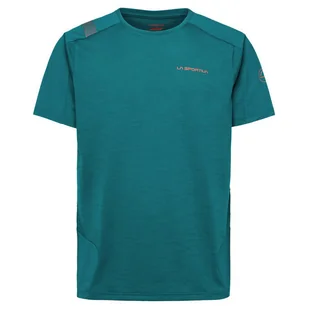 Koszulka męska La Sportiva Compass T-Shirt M Rozmiar: XXL / Kolor: niebieski/zielony - Koszulki sportowe męskie - miniaturka - grafika 1
