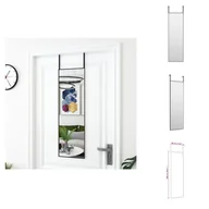 Lustra - vidaXL Lustro do drzwi czarne 30x100 cm szkło i aluminium - Lustro - miniaturka - grafika 1