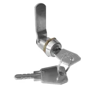 Zawiasy, okucia i inne akcesoria - Zamek do szafki płaski krzywkowy B671 Euro-Locks - miniaturka - grafika 1