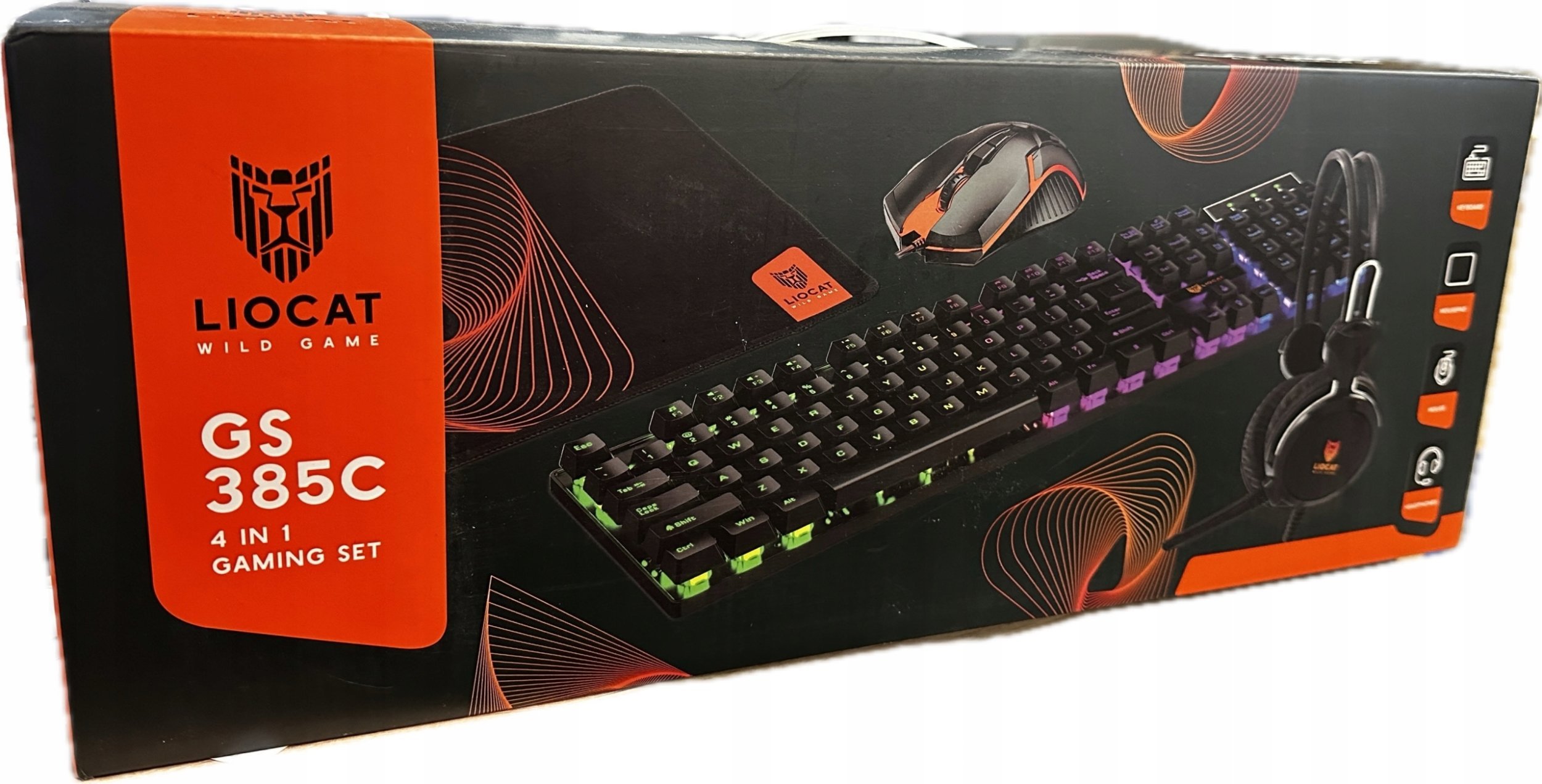 Edding Zestaw gamingowy LIOCAT GS385C 4w1